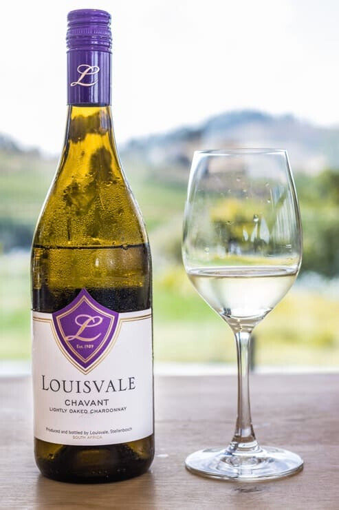 Louisvale - Chardonnay Chavant and glass