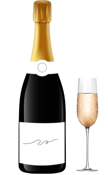 Champagne fles & Glas